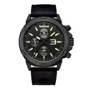 Ανδρικό Ρολόι Timberland Tdwgf9002904 (46 mm) Δερμάτινο Λουράκι Μαύρο