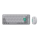 Alcatroz Tetriz Air 300C Wireless Keyboard (84-key US) & Mouse Set - Winter White