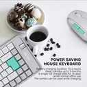 Alcatroz Tetriz Air 300C Wireless Keyboard (84-key US) & Mouse Set - Winter White