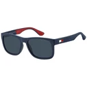 Tommy Hilfiger Men's Sunglasses TH1556/N/S 8RU - Navy Blue Plastic Frame, Blue Lenses, 56/18/140 mm