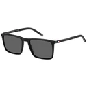 Tommy Hilfiger Men's Sunglasses TH-2077-S-807 Black Acetate Frame 55/19/145 Polarized Grey Lenses