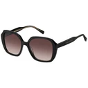 Tommy Hilfiger Women's Sunglasses TH-2105-S 807 – Black Acetate Frame, Brown Degraded Lenses