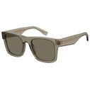Tommy Hilfiger Women's Sunglasses TH-2118-S 10A — 53/20/140 mm, Beige frame, Green lenses, UV400