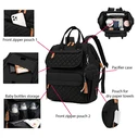 Baby Changing Backpack with Changing Mat TMV-0067, 32x15x40 cm, Black - UNBRANDED