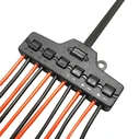 Splitter Block Tool-0095 Για Led Καλωδιοταινίες, 6-Port, Μαύρο