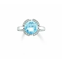Γυναικείο Δαχτυλίδι Thomas Sabo 038-059-31-52 (52) από Ασήμι Blue, Silver