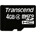 Κάρτα Μνήμης microSDHC Transcend 4GB Class 4