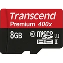 Κάρτα Μνήμης microSDHC Transcend 8GB Class 10 UHS-I 400X