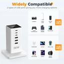 Tessan Smart Πολύπριζο 6 Θέσεων με 3 USB-A, 3 USB-C και Καλώδιο 2m (TS-CS04)