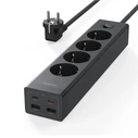 Tessan Πολύπριζο 4 Θέσεων με 2 USB-A, 2 USB-C, Διακόπτη και Καλώδιο 2m TS-PS03DE00