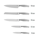 Teesa 5-piece Kitchen Knife Set with Stainless Steel Block (TSA0204)