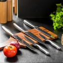 Teesa 5-piece Kitchen Knife Set with Stainless Steel Block (TSA0204)