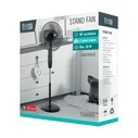 Teesa TSA8065 17"/44 cm Floor Fan 50W with Remote Control, Black