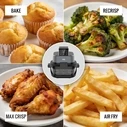 Teesa Glass Air Fryer 4L + 1.5L 1500W (TSA8090)