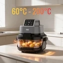 Teesa Glass Air Fryer 4L + 1.5L 1500W (TSA8090)