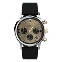 Timex Men's Analog Quartz Watch 43mm Brown Dial Black Leather Strap TW2W60300A