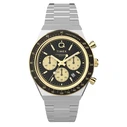 Timex Men's Quartz Watch TW2W64200 42mm Silver Stainless Steel Bracelet Black Dial