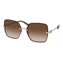 Tory Burch Women's Sunglasses TY6080-334913 - Golden Metal Frame, Brown Gradient Lenses (58/15/140 mm)