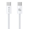 Καλώδιο Usb-C Celebrat U600 60w 480mbps 1m Λευκό