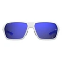Under Armour UA Recon 6HTG47 Men's Polarized Sunglasses - White Acetate Frame, Blue Polarized Polycarbonate Lenses (64/17/125 mm)