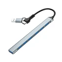 Gembird Hub 7 Θυρών USB 3.2 με σύνδεση USB-A / USB-C Ασημί UHB-ACM-U3P1U2P6-01