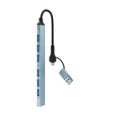 Gembird Hub 7 Θυρών USB 3.2 με σύνδεση USB-A / USB-C Ασημί UHB-ACM-U3P1U2P6-01