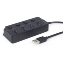 USB Hub Gembird USB 2.0 4-PORT With SWITCHES Black