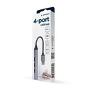 USB Hub Gembird 4-PORT (USB3X1 - USB2X3 PORTS) SILVER