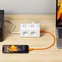 Tessan Smart Πολύπριζο 6 Θέσεων με Καλώδιο 2m TS-306TS-C