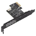 GEMBIRD PCI‑Express USB 3.2 Gen1 (5 Gbps) Type‑E (Key‑A) Expansion Card - UPC‑U3