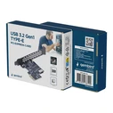 GEMBIRD PCI‑Express USB 3.2 Gen1 (5 Gbps) Type‑E (Key‑A) Expansion Card - UPC‑U3