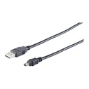 Microconnect USB 2.0 Cable USB-A male to mini USB-B male 1.8 m Black (USBAMB82)