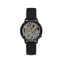 Γυναικείο Ρολόι Guess V0023M8 (38 mm) Καουτσούκ Λουράκι Μαύρο