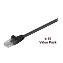 Microconnect U/UTP Cat.5e (Gigabit) Ethernet Network Cable 7 m Black - 10 pcs