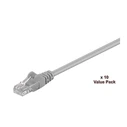 Microconnect U/UTP Cat5e (Gigabit) Ethernet Cable 10m Grey - 10pcs V-UTP510VP