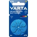 Μπαταρίες Ακουστικών Βαρηκοΐας Varta Hearing Aid 675 (6 τμχ)