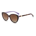 KATE SPADE Visalia Women's Sunglasses - Brown Acetate Frame with Brown Gradient Lenses (55/16/140 mm)