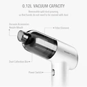 Elysium VK1000W Cordless Rechargeable Handheld Vacuum 7.4V White