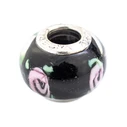 Γυναικείο Charm Viceroy Vmm0118-25 (1cm) από Ασήμι Black, Pink, Green