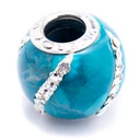 Γυναικείο Charm Viceroy Vmm0312-24 (1cm) από Ασήμι Turquoise