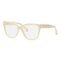 PHILIPP PLEIN Women's Eyeglass Frames VPP051M 03GF, Acetate, Lens/Bridge/Temple 55/15/135 mm, Beige