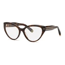 Philipp Plein Women Eyeglasses VPP052M540752 Lens/Bridge/Temple 54/16/135 mm Brown Acetate