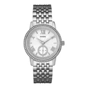 Γυναικείο Ρολόι Guess W0573L1 (39mm) Μεταλλικό Μπρασελέ Ασημί