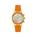 Γυναικείο Ρολόι Guess W0958L1 (44mm) Καουτσούκ Λουράκι Πορτοκαλί