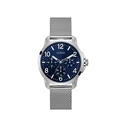 Ανδρικό Ρολόι Guess W1040G1 (43mm) Μεταλλικό Μπρασελέ Ασημί