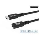 Microconnect USB 3.2 Cable USB-C male to USB-C female 100W PD 1m Black (USB3.2CC1EX)