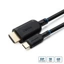 Καλώδιο Microconnect HDMI αρσενικό - USB-C αρσενικό 1 m Μαύρο MC-USBCHDMI1