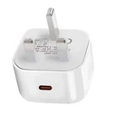 eStuff Φορτιστής Χωρίς Καλώδιο με Θύρα USB-C 20W Power Delivery Λευκός (ES636026-BULK)