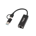 Microconnect MC-USBACNET1G Αντάπτορας Δικτύου USB-C με Ενσύρματη Σύνδεση Ethernet (Gigabit)