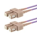 Logon SC UPC Fibre Optic Cable 10m Pink